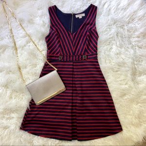 Modcloth Monteau nautical striped sleeveless dress